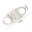 Stainless Steel Cigar Cutter | https://www.bestnamebadges.com