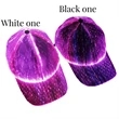 Glowing Optical Fiber LED Baseball Cap Hip Hop Hat | https://www.bestnamebadges.com