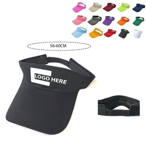 100% Cotton Sun Visor Hat w/Sandwich Bill