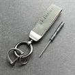PU Leather Key Chain with D Hook | https://www.bestnamebadges.com