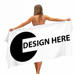 30'' x 60'' Microfiber Full Color Beach Towel