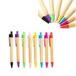 Eco-friendly Click Bamboo Ballpoint Pen w/ Custom Imprint | https://www.bestnamebadges.com