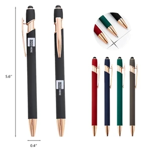 Clickable Aluminum Barrel Ballpoint Pen w/ Custom Imprint