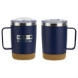 Sapora 12 oz Vacuum Insulated Stainless Steel Mug with Cork | https://www.bestnamebadges.com