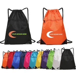 Waterproof Oxford Drawstring Backpack w/ Custom Imprint