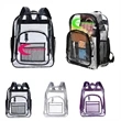 Water-Resistant Transparent PVC Backpack w/ Custom Imprint | https://www.bestnamebadges.com
