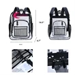 Water-Resistant Transparent PVC Backpack w/ Custom Imprint | https://www.bestnamebadges.com