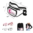 Clear Zipper PVC Fanny Pack w/ Custom Imprint | https://www.bestnamebadges.com