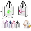Promotional Clear PVC Tote Bag w/ Custom Imprint | https://www.bestnamebadges.com
