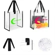 Promotional Clear PVC Tote Bag w/ Custom Imprint | https://www.bestnamebadges.com