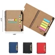 Spiral Bound Notebook w/ Sticky Note & Ballpoint Pen | https://www.bestnamebadges.com