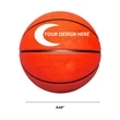Size 7 Rubber Basketball w/ Custom Imprint | https://www.bestnamebadges.com