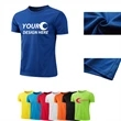 Custom Advertising Polyester Sports T-Shirt | https://www.bestnamebadges.com