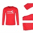 Polyester Quick Dry Sports Long Sleeve T-Shirt | https://www.bestnamebadges.com