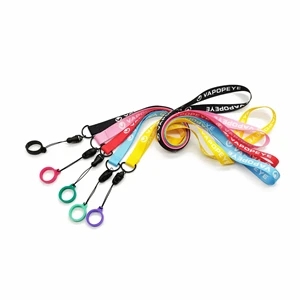 3/4" Lanyard W/ Breakaway Feature & Silicone Vape Pen Holder