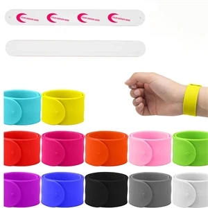 Funny Silicone Slap Bracelet w/ Custom Imprint