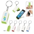 Phone Stand And Screen Cleaner Combo Key Chain | https://www.bestnamebadges.com