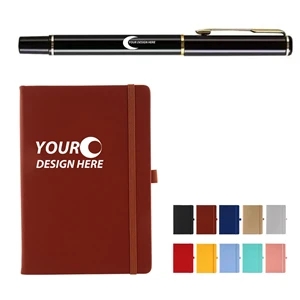 A5 Pu Cover Bussiness Notebook w/ Metal Pen