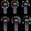 MOQ100 Mini LED Message Pre-Programmed Hande Fan | https://www.bestnamebadges.com