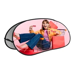 Bean A - POP UP Standing Banner - Digitally Printed | https://www.bestnamebadges.com