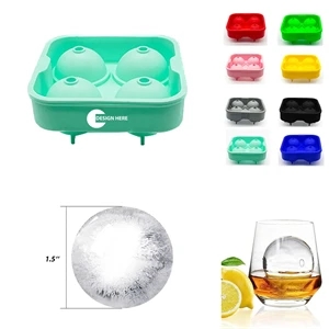Resuable Silicone Ice Ball Maker w/ Custom Imprint