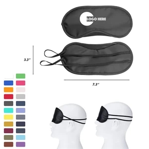 Polyester Adjustable Sleep Mask w/ Custom Imprint
