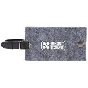 THE GOODS™ Recycled Felt Luggage Tag | https://www.bestnamebadges.com