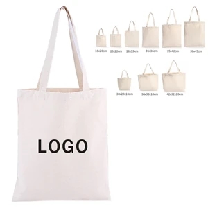 Natural Canvas Tote Tear-Resistant (13.8" x 15.7")
