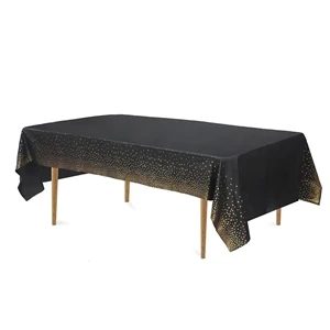 Gold Dot Disposable Tablecloths
