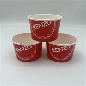 Paper Ice Cream Cups 5 oz Disposable Dessert Bowls
