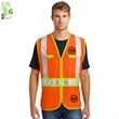 Recycled Hi Vis Class 2 Reflective Safety Vest W/ 4 Pockets | https://www.bestnamebadges.com