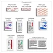 Elara 22 Piece First Aid Kit in Stylish Heathered Pouch | https://www.bestnamebadges.com