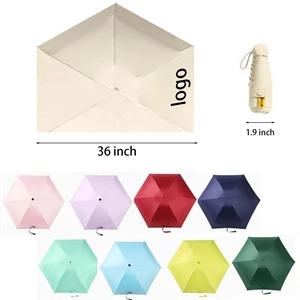 5 Fold Mini Capsule Pocket Compact Travel Umbrella