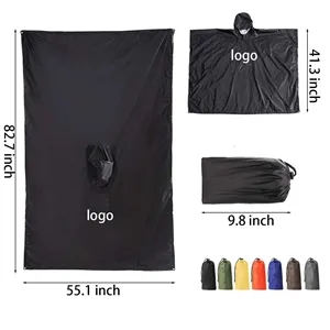 Outdoor 3-in-1 Polyester Poncho Cape for Adults Raincoat