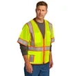 CornerStone® Mesh Zippered Two-Tone Short Sleeve Vest | https://www.bestnamebadges.com