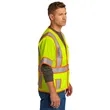CornerStone® Mesh Zippered Two-Tone Short Sleeve Vest | https://www.bestnamebadges.com