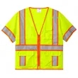 CornerStone® Mesh Zippered Two-Tone Short Sleeve Vest | https://www.bestnamebadges.com