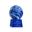 Naples Award on Robson Base - Blue | https://www.bestnamebadges.com