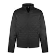Men's Quilted Full Zip Jacket With Custom Logo Embroidery | https://www.bestnamebadges.com