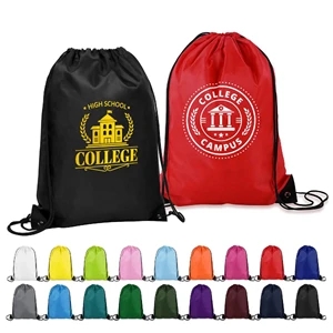 Custom Printed Polyester Drawstring Backpack ( 14" X 18" )