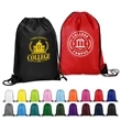 Custom Printed Polyester Drawstring Backpack ( 14" X 18" ) | https://www.bestnamebadges.com