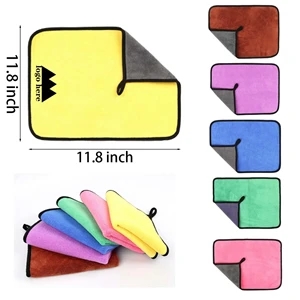 Coral Fleece Double-Sided Cleaning Drying Car Wash Towel