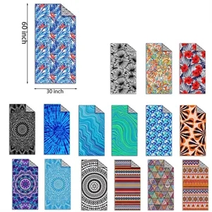 Eco-friendly Custom  Velour Beach Towel (30"x 60")