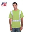 High Vis USA-Made 100% Polyester Class 2 Safety T-Shirt | https://www.bestnamebadges.com