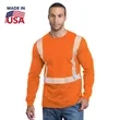 100% USA-Made Hi Vis Class 2 Segmented Safety T-Shirt | https://www.bestnamebadges.com