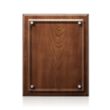 Caledon Plaque - Walnut/Silver | https://www.bestnamebadges.com