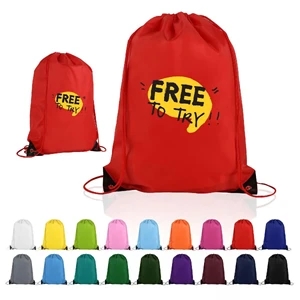 Custom Logo Drawstring Bag With Reinforced Corners