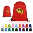 Custom Logo Drawstring Bag With Reinforced Corners | https://www.bestnamebadges.com