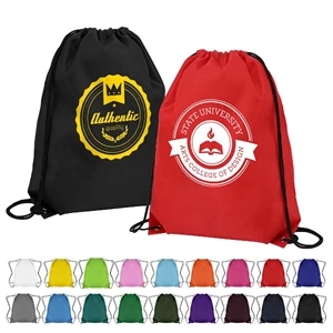 CUSTOM POLYESTER DRAWSTRING SPORTS BACKPACK (14" x 16.5")