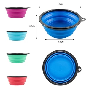 Small Collapsible Silicone Pet Bowl 13.5 Oz